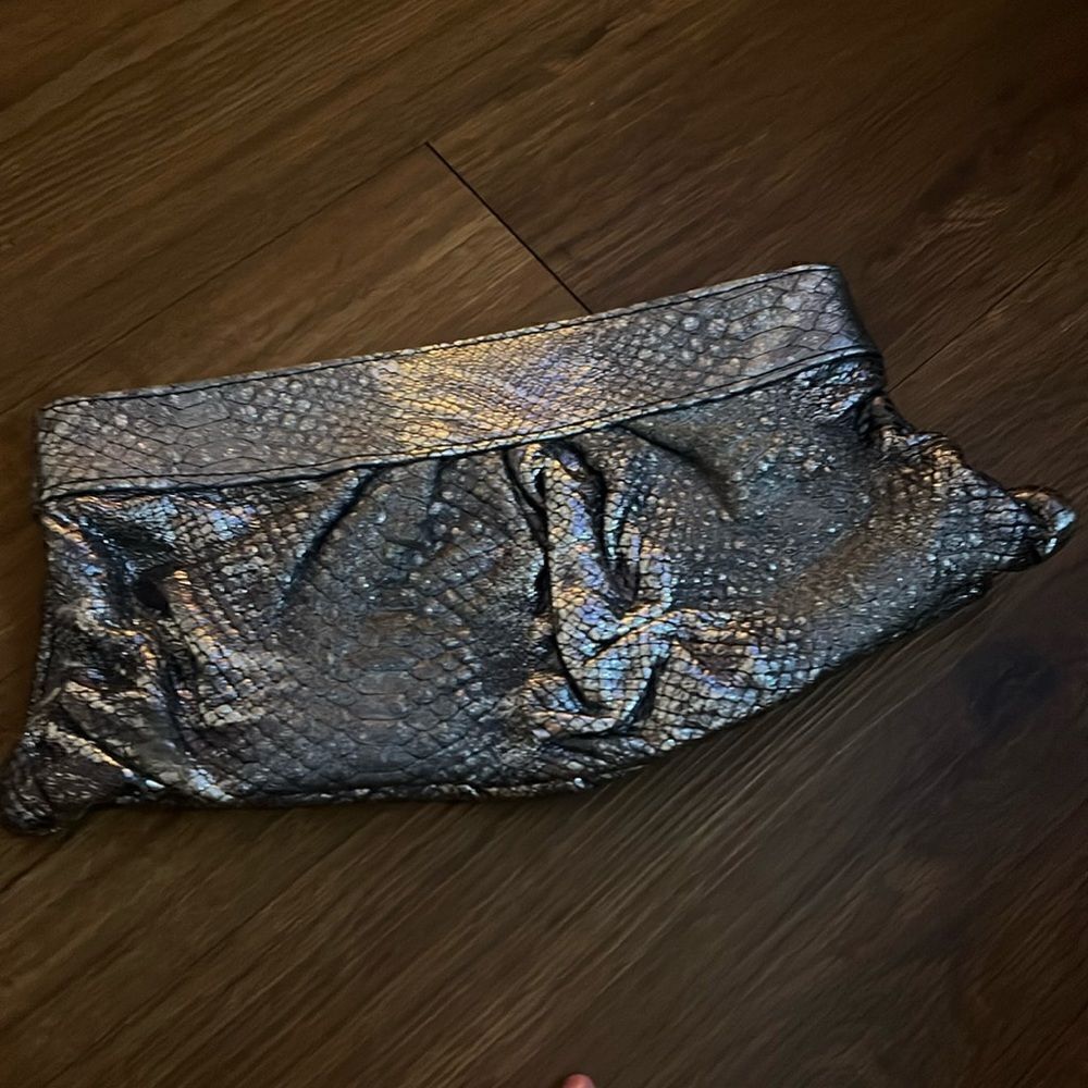 Lauren Merkin Clutch Bag - Beautiful with Dust Bag Metallic Clutch - Picture 2 of 7